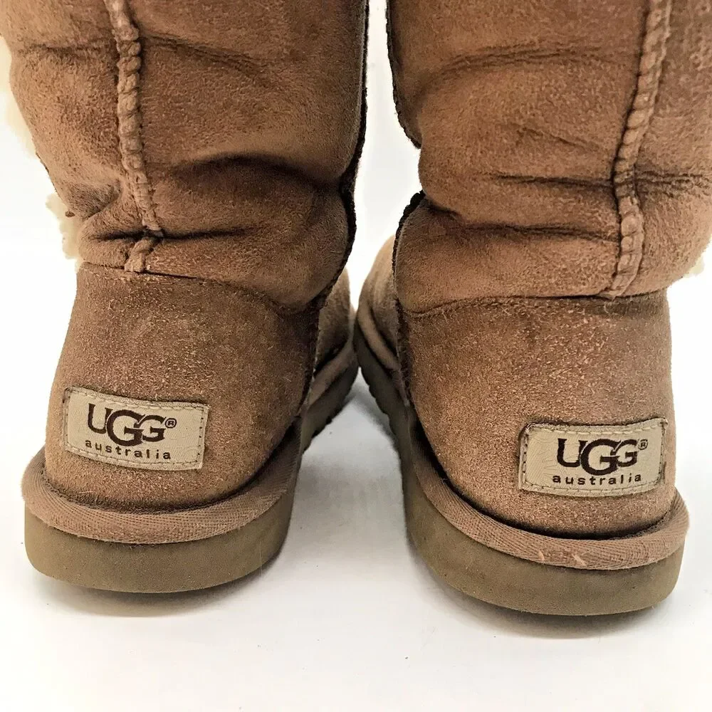 UGG Australia Chestnut Bailey Button Triplet Winter Boots 1962 Women's 5 Sherpa - Picture 6 of 13